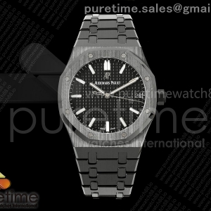 ZF 오데마피게 로얄오크 15500 블랙세라믹 블랙다이얼 세라믹브레이슬릿 프리스프렁 Royal Oak 41mm 15500 Black Ceramic ZF Black Dial on Black Ceramic Bracelet SA4302 Super Clone (Free Sprung)