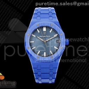 ZF 오데마피게 로얄오크 15500 블루세라믹 블루다이얼 세라믹브레이슬릿 프리스프렁 Royal Oak 41mm 15500 Blue Ceramic ZF Blue Dial on Blue Ceramic Bracelet SA4302 Super Clone (Free Sprung)