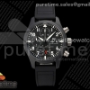 APSF IWC 파일럿 워치 크로노 탑건 블랙세라믹 IW389401 블랙다이얼 블랙러버스트랩 Pilot’s Watch Chrono 41 IW389401 TOP GUN Black Ceramic APSF 1:1 Best Edition on Black Rubber Strap DD69385 Super Clone