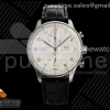 APSF IWC 포르투기저 크로노 IW371604 화이트다이얼 골드인덱스 블랙가죽스트랩 Portugieser Chrono IW371604 APSF 1:1 Best Edtion White/YG Dial on Black Leather Strap DD69355 Super Clone