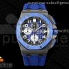 TKF 오데마피게 로얄오크 오프쇼어 44미리 블랙세라믹 블루다이얼 블루러버스트랩  Royal Oak Offshore 44mm Black Ceramic TKF 1:1 Best Edition Blue Dial on Blue Rubber Strap A3126