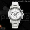 3CF 롤렉스 데이토나 세라믹인서트 화이트다이얼 스틸브레이슬릿 프리스프렁 Daytona 126500 3CF 1:1 Best Edition 904L Steel White Dial on SS Bracelet JH4131 Free Sprung31 Free Sprung