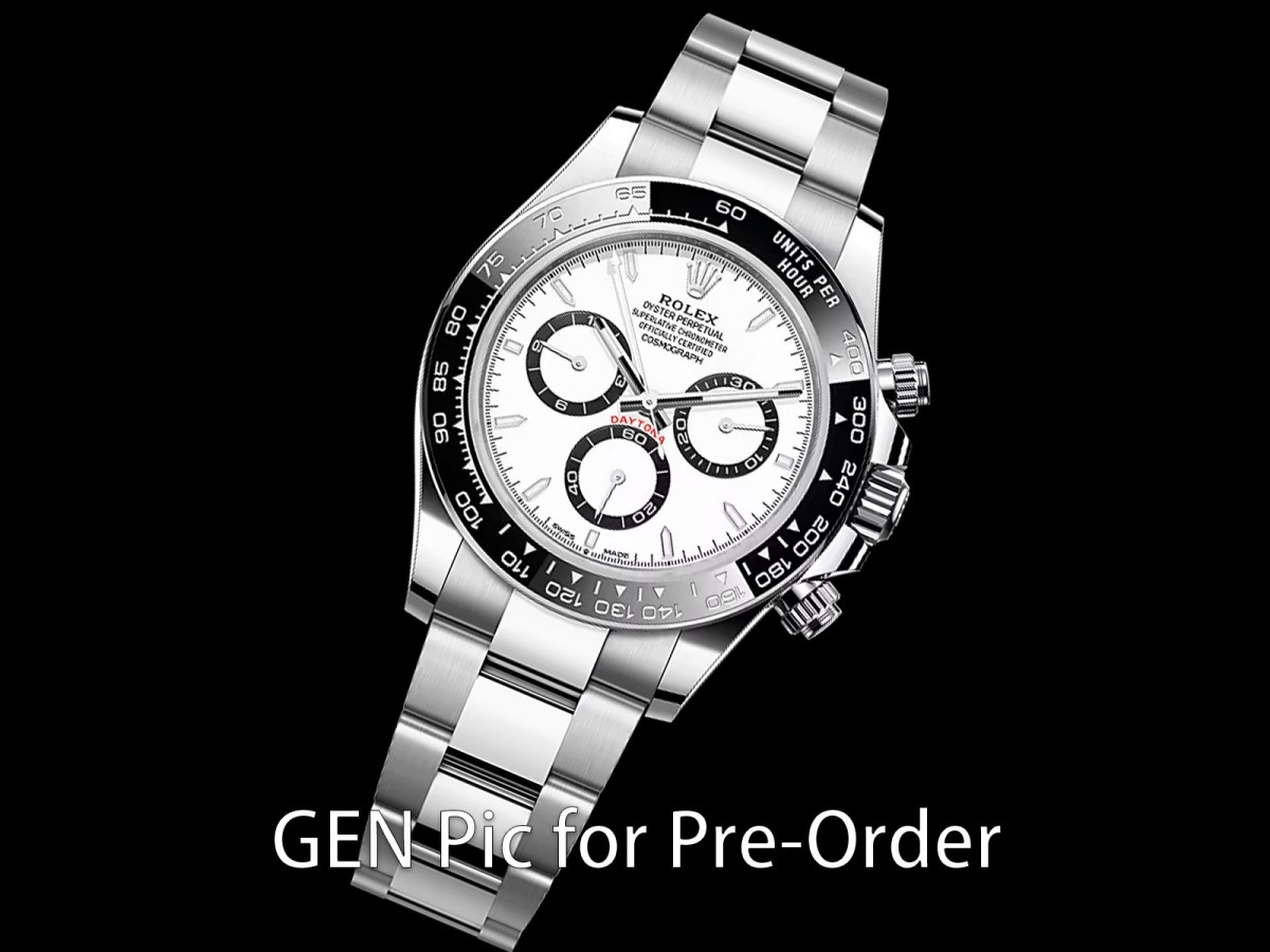 UFOF 롤렉스 신형 데이토나 세라믹베젤 화이트다이얼 스틸브레이슬릿 Daytona 126500 UFO 1:1 Best Edition 904L Steel White Dial on SS Braclet UF4131 (Free Sprung)