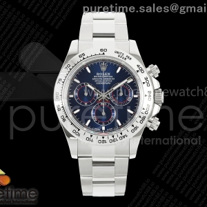 UFOF 롤렉스 데이토나 스틸베젤 블루다이얼 스틸브레이슬릿 (Free Sprung) Daytona 126509 UFO 1:1 Best Edition 904L Steel Blue Dial on SS Braclet UF4131 (Free Sprung)