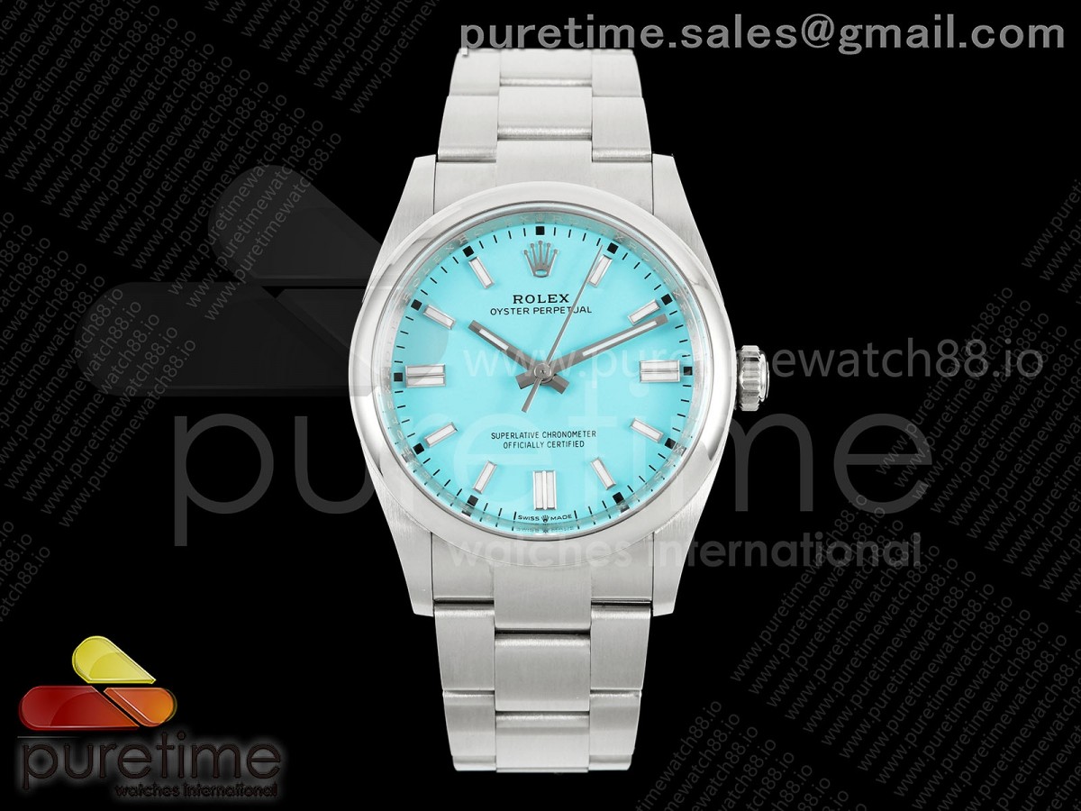 VF V공장 롤렉스 오이스터 퍼페츄얼36 티파니블루다이얼 스틸브레이슬릿  Oyster Perpetual 126000 36mm VF 1:1 Best Edition 904L Steel Tiffany Blue Dial DD3230