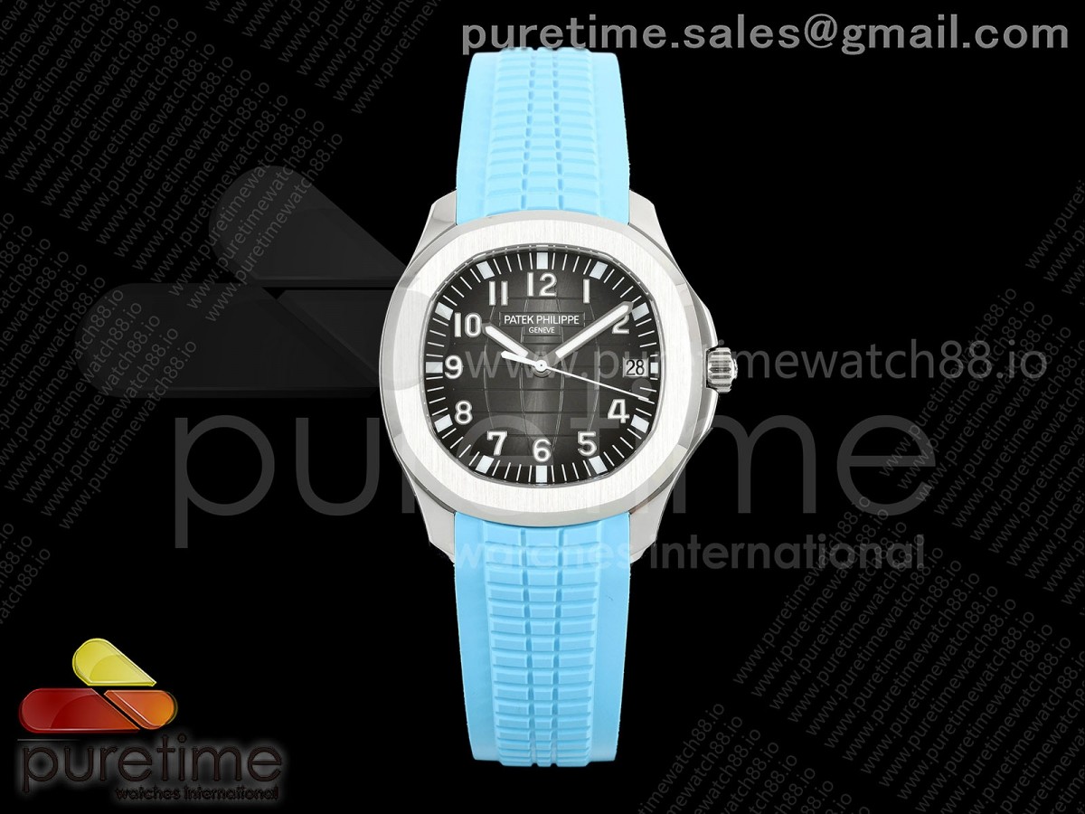 BBF 파텍필립 아쿠아넛 5167 그레이다이얼 블루러버스트랩 Aquanaut 5167 SS BBF 1:1 Best Edition Gray Dial on Blue Rubber Strap DD324 Super Clone