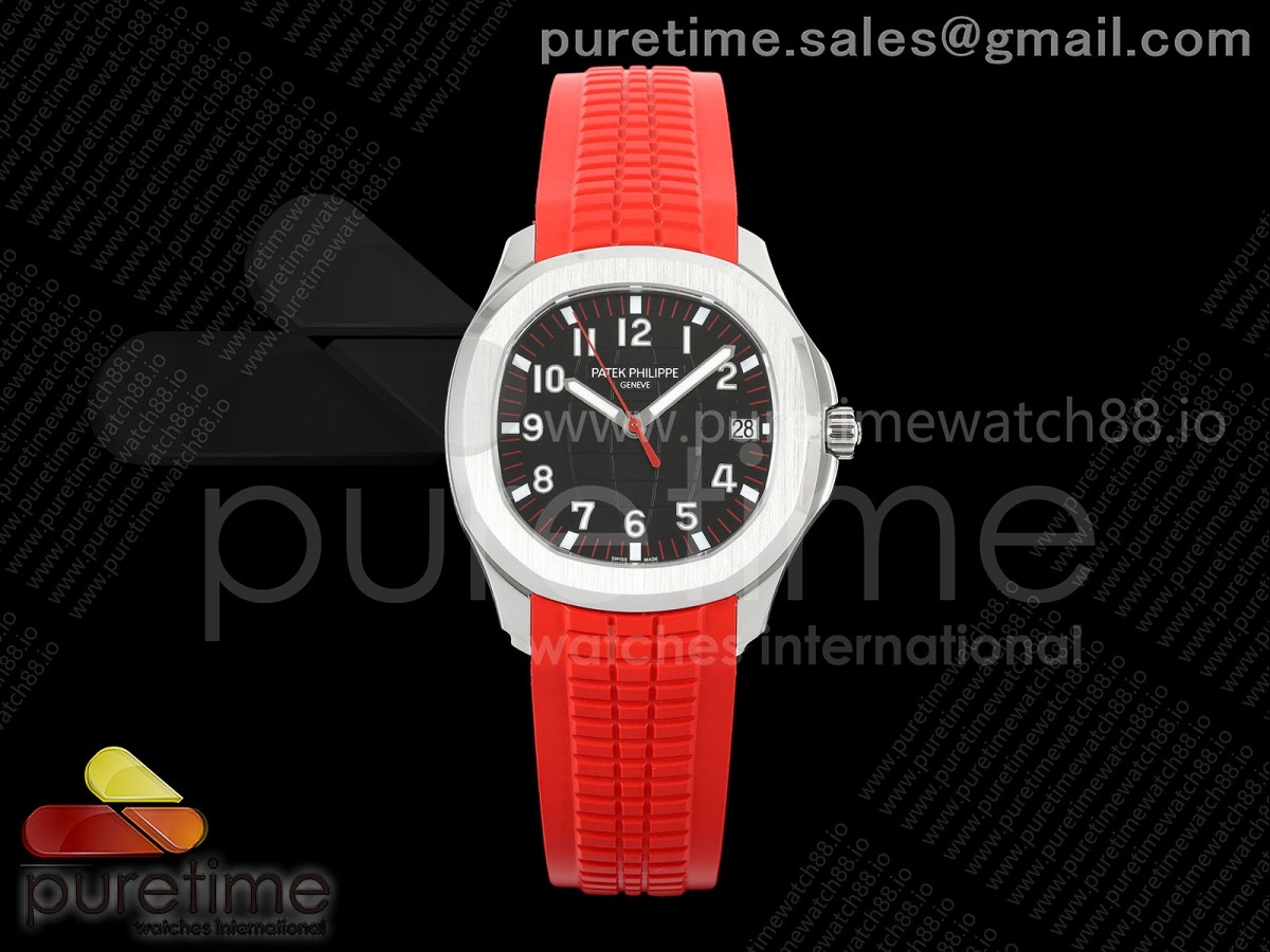 BBF 파텍필립 아쿠아넛 5167 그레이다이얼 레드러버스트랩 Aquanaut 5167 SS Singapore BBF 1:1 Best Edition Gray Dial on Red Rubber Strap DD324 Super Clone