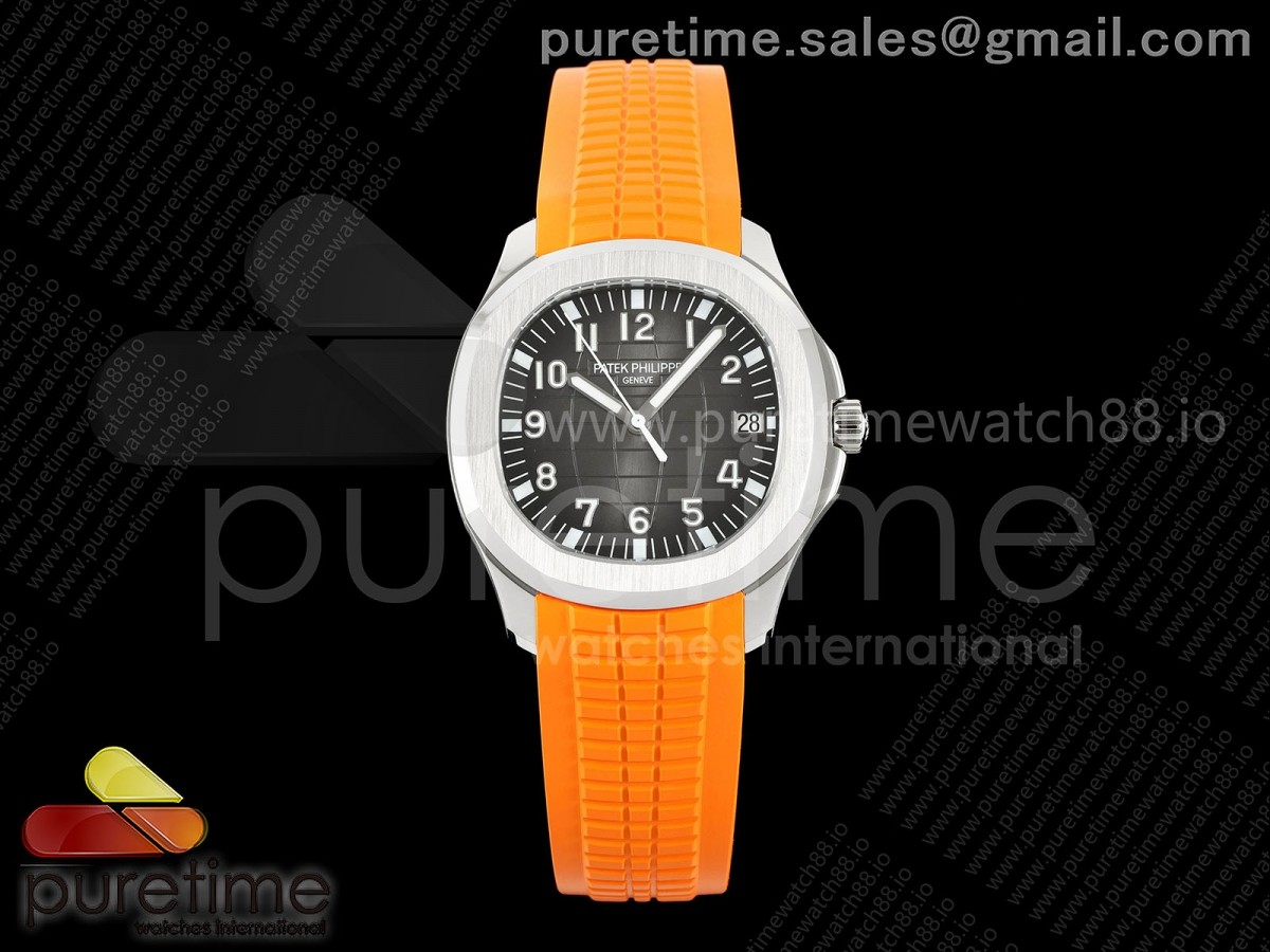 BBF 파텍필립 아쿠아넛 5167 그레이다이얼 오렌지러버스트랩 Aquanaut 5167 SS BBF 1:1 Best Edition Gray Dial on Orange Rubber Strap DD324 Super Clone