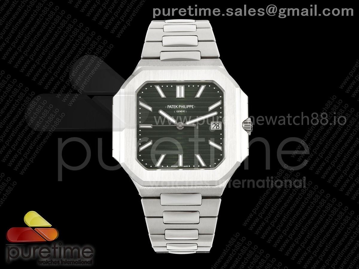 BBF 파텍필립 큐비투스 5821 그린다이얼 스틸브레이슬릿 Cubitus 5821 SS BBF Best Edition Green Dial on SS Bracelet DD330 Super Clone