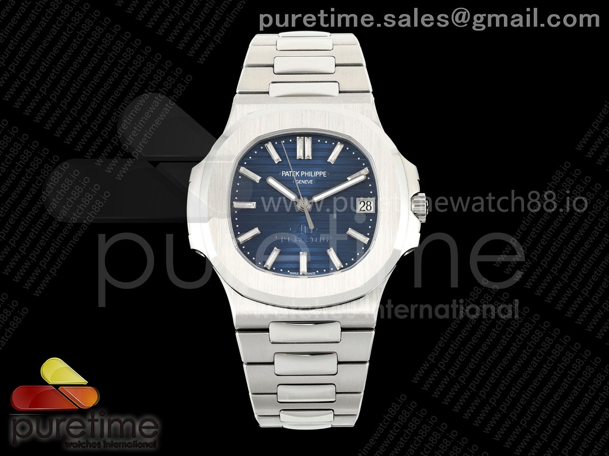BBF 파텍필립 노틸러스 5711 40주년기념 블루다이얼 스틸브레이슬릿 Nautilus 5711 BBF 1:1 Best Edition 40 Anniversary Blue Dial on SS Bracelet DD324 Super Clone