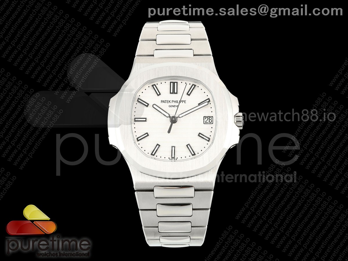 BBF 파텍필립 노틸러스 5711 화이트다이얼 스틸브레이슬릿 Nautilus 5711 BBF 1:1 Best Edition White Dial on SS Bracelet DD324 Super Clone