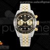 BLSF 튜더 블랙베이 크로노 옐로우골드콤비  블랙다이얼 스틸브레이슬릿 Black Bay Chrono SS/YG BLSF 1:1 Best Edition Black/YG Dial on Jubilee Strap A7750