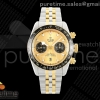 BLSF 튜더 블랙베이 크로노 옐로우골드콤비 골드다이얼 스틸브레이슬릿  Black Bay Chrono SS/YG BLSF 1:1 Best Edition YG Dial on Jubilee Strap A7750