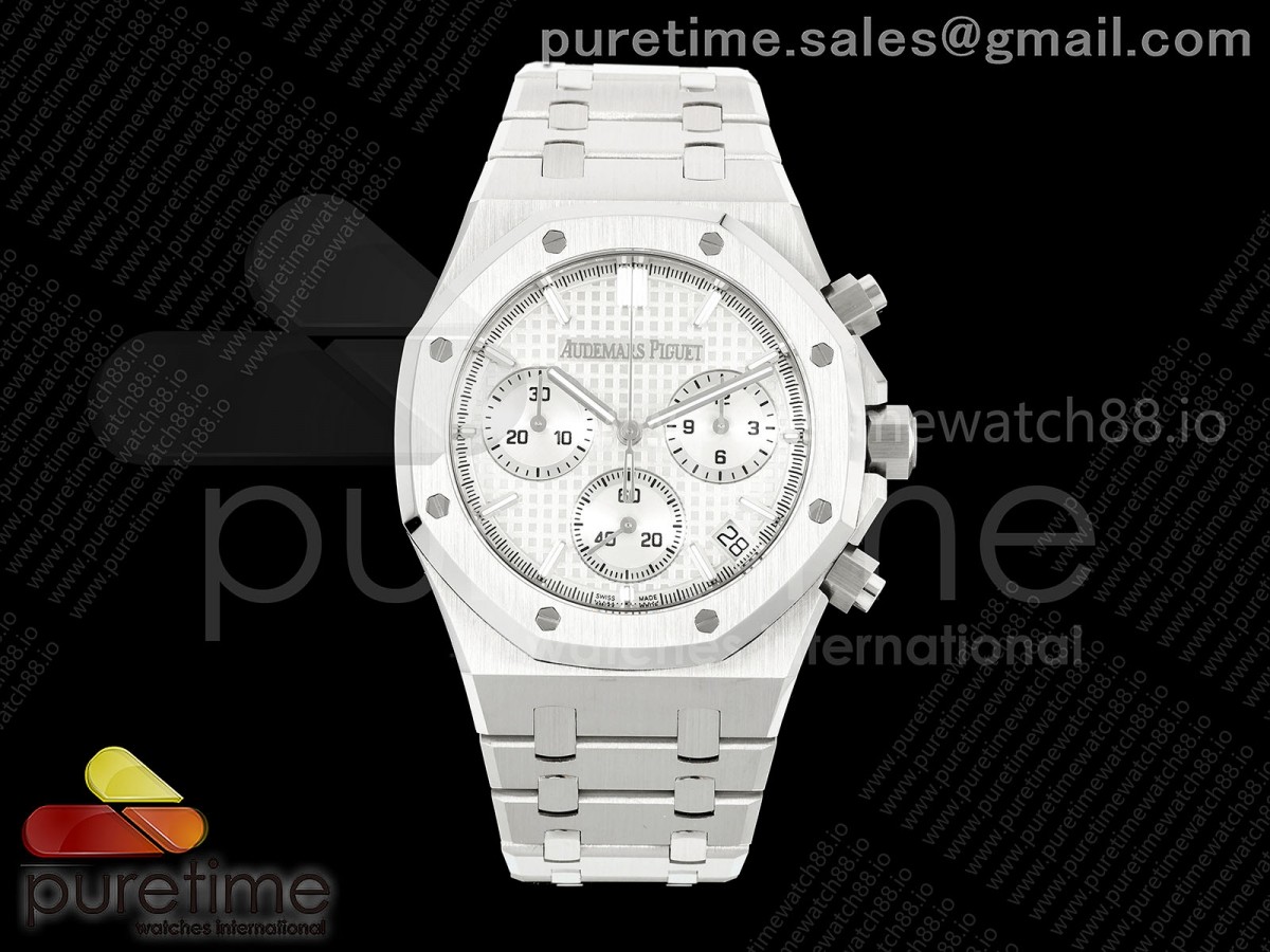 TOPF 오데마피게 로얄오크 크로노26240 실버다이얼 스틸브레이슬릿 Royal Oak Chrono 26240 SS TOP 1:1 Best Edition Silver Dial on SS Bracelet DD4401 Super Clone