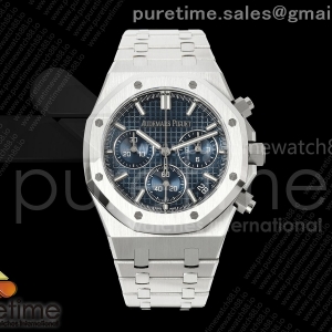 DDF V3 오데마피게 로얄오크 크로노 26240 블루다이얼 스틸브레이슬릿 프리스프렁  Royal Oak Chrono 26240 SS DDF 1:1 Best Edition Blue Dial on SS Bracelet DD4401 Super Clone Free Sprung V3
