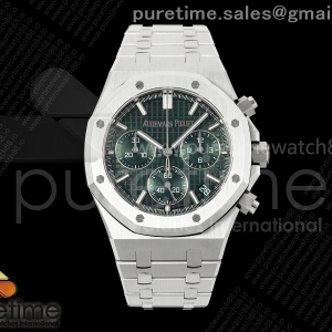 DDF 오데마피게 로얄오크 크로노 26420 50주년기념 SW그린다이얼 스틸브레이슬릿 Royal Oak Chrono 26240 SS DDF 1:1 Best Edition Green Dial on SS Bracelet DD4401 Super Clone (50th Anniversary)