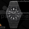 ZF V2 오데마피게 로얄오크 AP15500 DLC블랙 블랙다이얼 Royal Oak 41mm 15500 DLC ZF 1:1 Best Edition Black Textured Dial on SS Bracelet A4302 V2(Free Box)