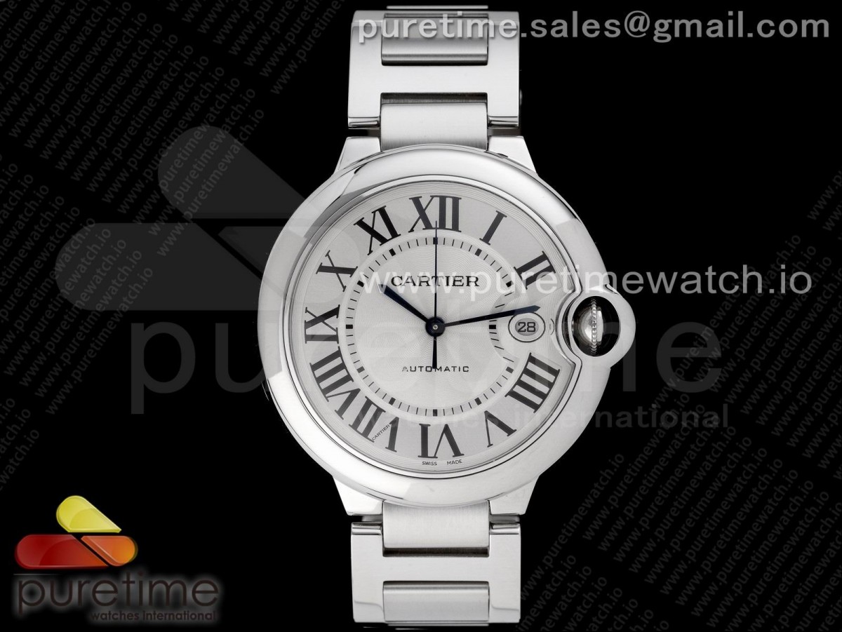 AF V4 발롱블루 42미리 화이트다이얼 Ballon Bleu 42mm SS AF 1:1 Best Edition White Texture Dial on SS Bracelet A2824 V4