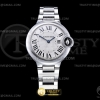 V6F V7 발롱블루 33미리 화이트다이얼 스틸 브레이슬릿 Balon Bleu Ladies 33mm SS/SS Wht V6F V7 Swiss Qtz