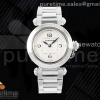AF 까르띠에 파샤 30미리 화이트다이얼 스틸브레이슬릿  Pasha 30mm SS AF 1:1 Best Edition White Textured Dial on SS Bracelet Jaq Quartz