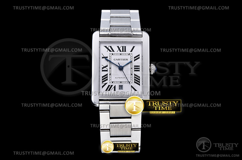 V9F 탱크솔로 엑스라지 31미리 화이트다이얼 스틸브레이슬릿 Cartier Tank Solo SS/SS White V9F Miyota 9015 Mod