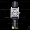 K11F 까르띠에 탱크 머스트 22mm 스몰 화이트다이얼 블랙가죽스트랩 Cartier Tank Must Small C-Blk SS/LE White K11 Sw Qtz
