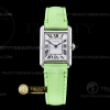 K11F 까르띠에 탱크 머스트 22mm 스몰 화이트다이얼 그린가죽스트랩 Cartier Tank Must Small Grn SS/LE White K11 Swiss Qtz