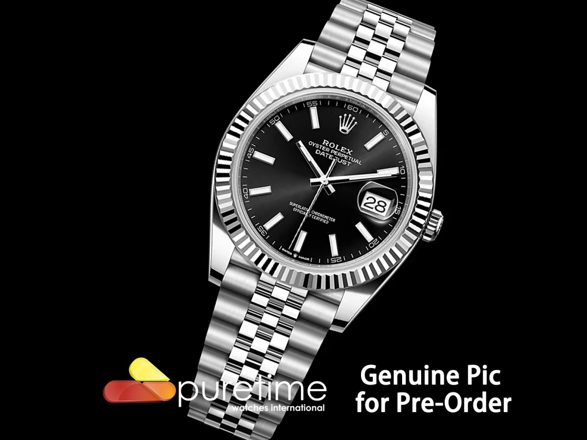 (NEW) VSF V2 롤렉스 데이저스트41 블랙다이얼 쥬벨레브레이슬릿 133g DateJust 41 126334 904L SS VSF 1:1 Best Edition Black Stick Dial on Jubilee Bracelet VS3235 V2 (133g)