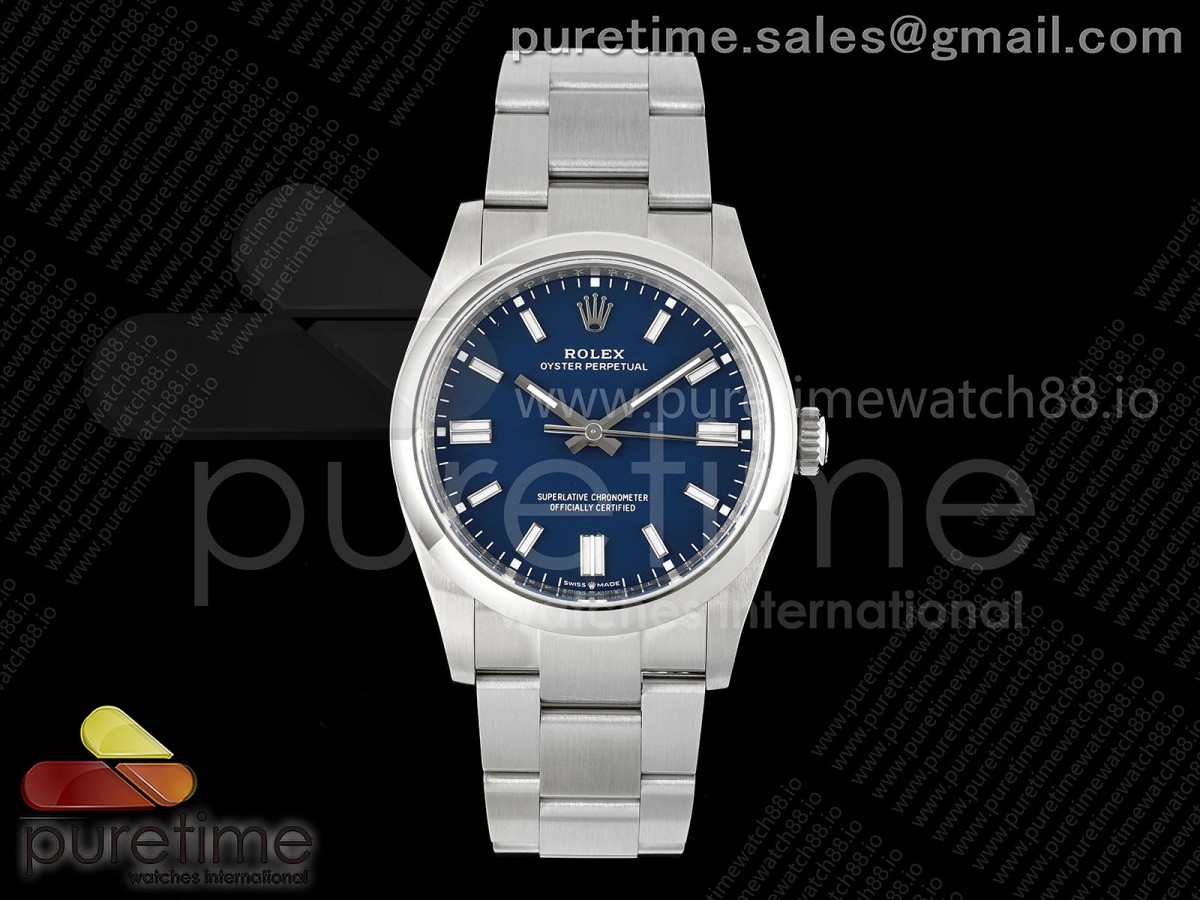 (NEW) VSF V2 롤렉스 오이스터 퍼페츄얼36 딥블루다이얼 스틸브레이슬릿   Oyster Perpetual 126000 36mm VSF 1:1 Best Edition 904L Steel Deep Blue Dial VS3230 V2