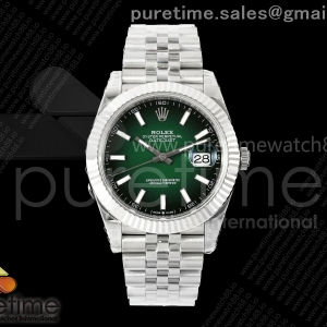 (NEW) VSF V2S 롤렉스 데이저스트41 그린옴브레다이얼 스틸브레이슬릿 프리스프렁 133g DateJust 41 126334 904L SS VSF 1:1 Best Edition Green Ombre Dial on Jubilee Bracelet VS3235v2 V2s (133g)