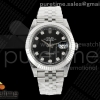 (NEW) VSF V2S 롤렉스 데이저스트41 블랙텐포인트다이얼 스틸브레이슬릿 프리스프렁 133g  DateJust 41 126334 904L SS VSF 1:1 Best Edition Black Diamonds Dial on Jubilee Bracelet VS3235v2 V2s (133g)