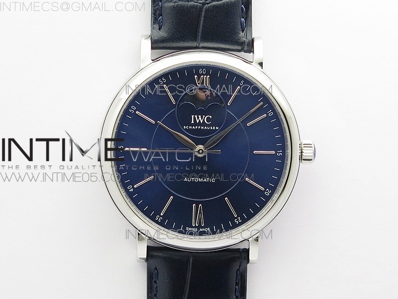 MKF IWC 포르토피노 블루다이얼 블루가죽스트랩 Portofino IW459402 SS MKS 1:1 Best Edition Blue Dial on Blue Leather Strap Miyota 9015