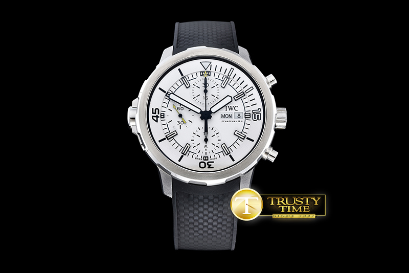 V6F IWC 아쿠아타이머 크로노 화이트다이얼 러버스트랩 AquaTimer Chronograph SS/RU White V6F Asia 7750