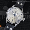 ZF IWC 빅파일럿 실버다이얼 블랙가죽스트랩 Big Pilot Real PR IW500906 ZF 1:1 Best Edition Silver Dial on Black Leather Strap A51111