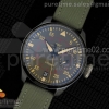 ZF IWC 빅파일럿 탑건 세라믹케이스 그린나일론스트랩 Big Pilot Real PR 46mm IW501902 Real Ceramic ZF Best Edition on Green Nylon Strap A51111