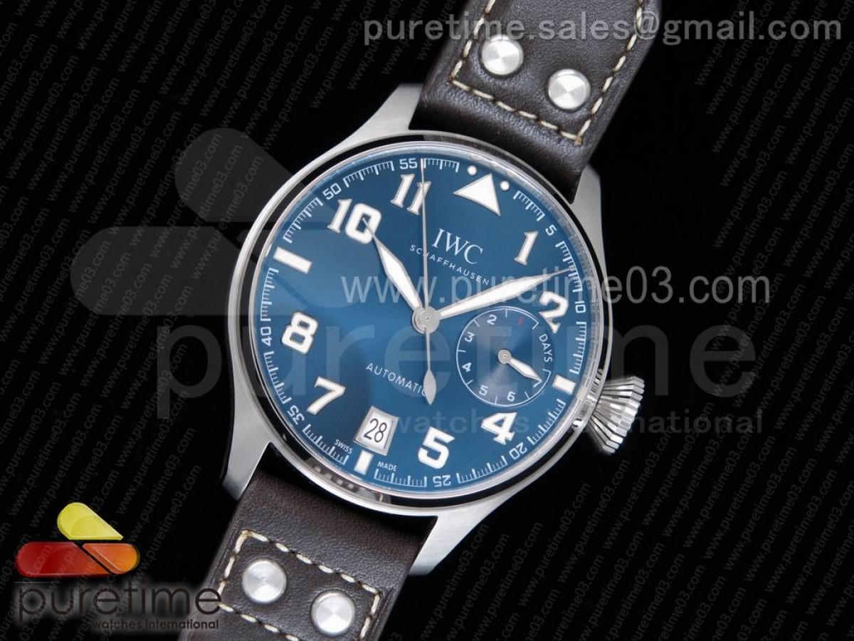 ZF V2 IWC 빅파일럿 어린왕자에디션 블루다이얼 브라운가죽스트랩 Big Pilot Real PR IW500908 "Le Petit Prince" ZF 1:1 Best Edition on Brown Leather Strap A51111 V2