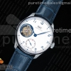 ZF IWC 포르투기저 투어빌론 화이트다이얼 블루핸즈 블랙가죽스트랩 Portuguese Tourbillon IW5463 SS ZF Best Edition White Dial Blue Hands on Blue Leather Strap
