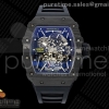 ZF V7 리차드밀 RM035-02 리얼 NTPT 스켈레톤다이얼 블랙러버스트랩 RM035-02 NTPT ZF 1:1 Best Edition Skeleton Dial on Black Rubber Strap RMAL1 Super Clone V7
