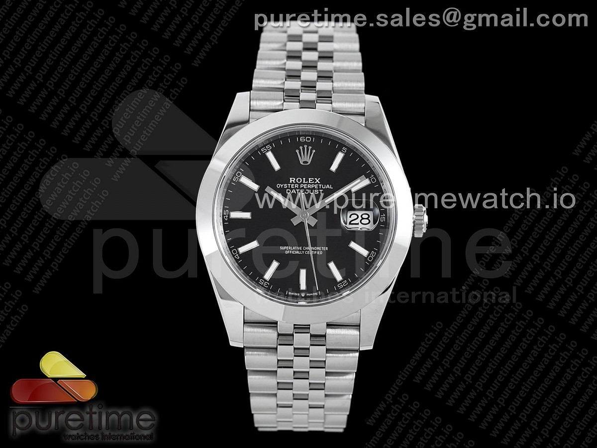 (NEW) VSF 롤렉스 데이저스트 41미리 블랙다이얼 돔베젤 쥬빌레브레이슬릿 DateJust 41 126330 904L SS VSF 1:1 Best Edition Black Dial on Jubilee Bracelet VS3235