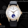 GMF 롤렉스 셀리니 문페이즈 로즈골드 화이트다이얼 브라운가죽스트랩 Cellini 50535 Moonphase RG GMF Best Edition White Dial on Brown Leather Strap A3195