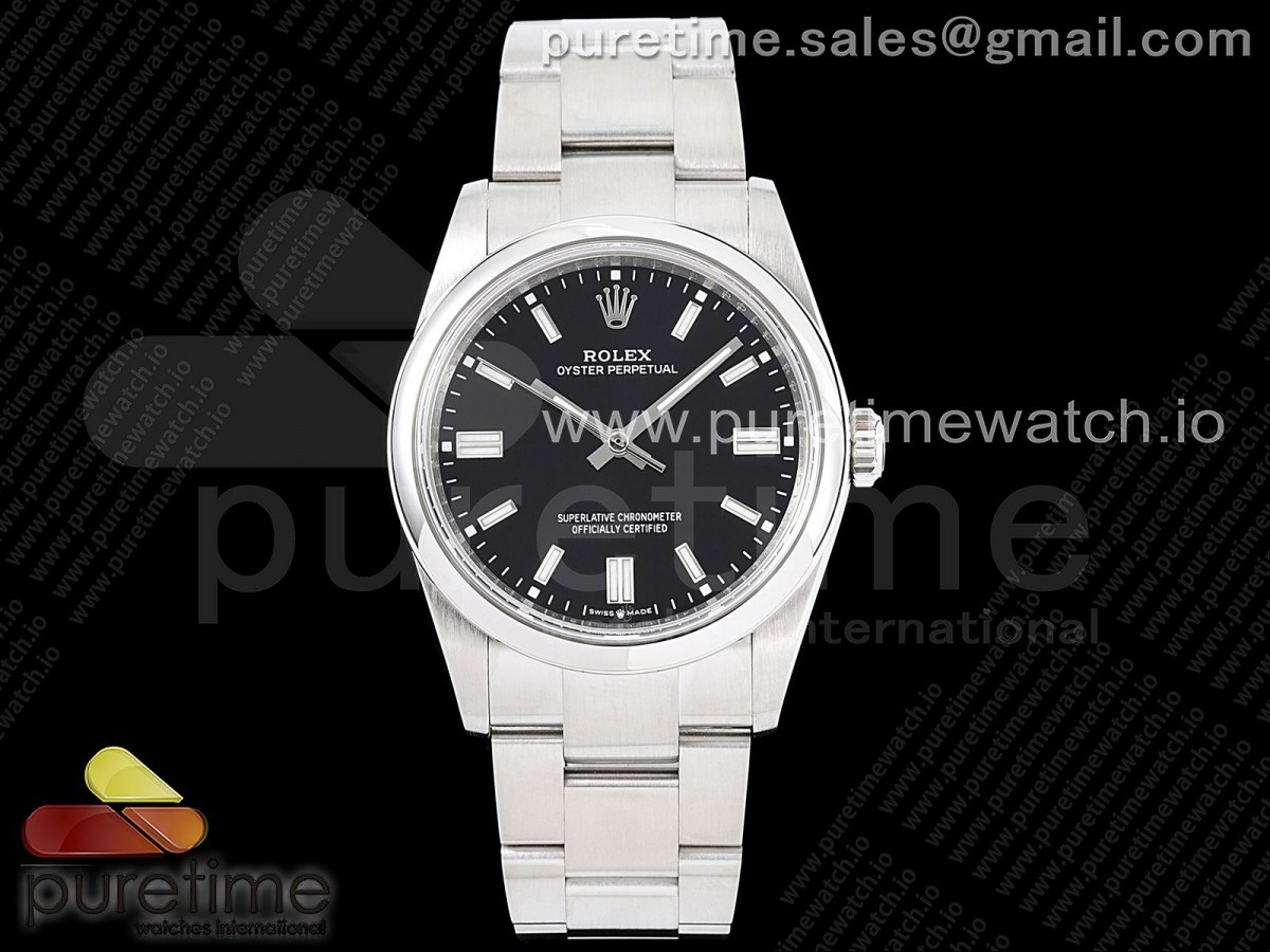 GMF 롤렉스 오이스터퍼페츄얼 36미리 블랙다이얼 스틸브레이슬릿 Oyster Perpetual 36mm 126000 GMF 1:1 Best Edition 904L Steel Black Dial on SS Bracelet SA3230