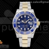 (NEW) VSF 롤렉스 서브마리너 콤비 블루다이얼 스틸브레이슬릿 청콤 Submariner 116613LB Blue Ceramic 904L Steel/YG VSF 1:1 Best Edition Blue Dial VS3135