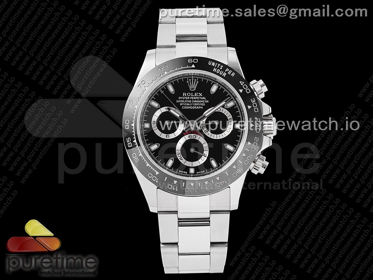 VRF 롤렉스 데이토나 블랙다이얼 스틸브레이슬릿 세라토나 Daytona 116500 VRF 1:1 Best Edition Black Dial on SS Bracelet A7750