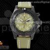 GF 브라이틀링 어벤저 밴디트 DLC블랙 그린다이얼 그린나일론스트랩 Avenger Bandit DLC GF 1:1 Best Edition Green Dial on Green Nylon Strap A7750