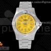 GF V2 브라이틀링 어벤저2 씨울프 옐로우다이얼 스틸브레이슬릿 Avenger II Seawolf SS GF 1:1 Best Edition Yellow Stick Dial on SS Bracelet A2824 V2