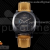 (NEW) VSF 파네라이 PAM1441 44미리 세라믹케이스 블랙다이얼 브라운가죽스트랩 PAM1441 U VSF 1:1 Best Edition Black Dial on Brown Asso Strap P.9011 Super Clone