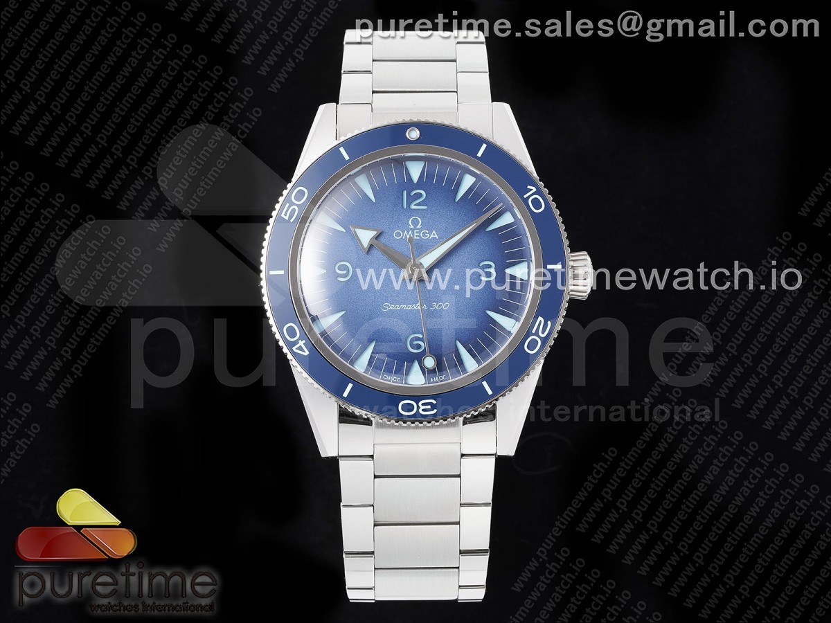 (NEW) VSF 오메가 씨마스터 300M 헤리티지 블루다이얼 스틸브레이슬릿 Seamaster 300 Heritage VSF 1:1 Best Edition Blue Dial on SS Bracelet A8912 Super Clone