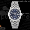 (NEW) VSF 롤렉스 데이저스트36 블루텐포인트다이얼 쥬빌레브레이슬릿 데젓36 DateJust 36 SS 116234 VSF 1:1 Best Edition 904L Steel Blue Diamonds Dial on Jubilee Bracelet VS3235