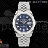 (NEW) VSF 롤렉스 데이저스트36 블루텍스쳐다이얼 쥬빌레브레이슬릿 데젓36 DateJust 36 SS 126234 VSF 1:1 Best Edition 904L Steel Blue Textured Diamonds Dial on Jubilee Bracelet VS3235