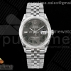 (NEW) VSF 롤렉스 데이저스트36 돔베젤 그레이로만다이얼 쥬빌레브레이슬릿 데젓36 윔블던 DateJust 36 SS 126200 VSF 1:1 Best Edition 904L Steel Gray Dial Green Roman on Jubilee Bracelet VS3235